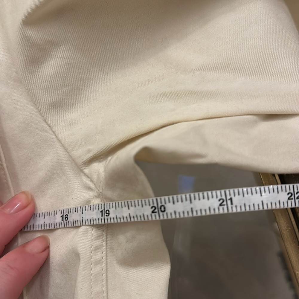 Theory white cream utility collared zip coat jacket pockets - Picture 7 of 9
